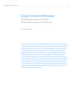 Google Correlate Whitepaper