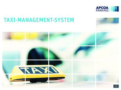 TAXI-MANAGEMENT-SYSTEM  EN THE APCOA PARKING TAXI-MANAGEMENT-SYSTEM