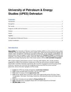 University of Petroleum & Energy Studies (UPES) Dehradun