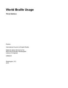 World Braille Usage, Third Edition (v2)