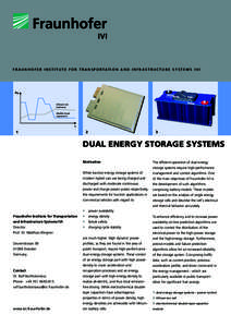 F R A U N H O F E R I N S T I T U T E F O R T R A N S P O R TAT I O N A N D I N F R A S T R U C T U R E S Y S T E M S I V I  lithium-ion batteries double-layer capacitors