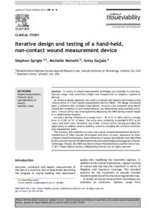 Journal of Tissue Viability (2011)  --, -e- www.elsevier.com/locate/jtv