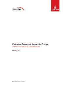 ii  Frontier Economics | February 2015 Emirates’ Economic Impact in Europe Executive Summary