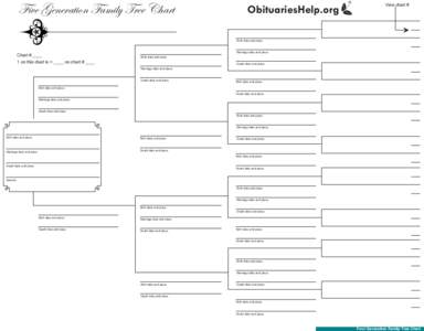 Five Generation Family Tree Chart  ObituariesHelp.org View chart #