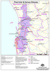 Peel / Swan Coastal Plain / Coastline of Western Australia / Darling Range / Murray River / Wetland / Peel-Harvey Estuary / Mandurah / Drainage basin / Geography of Western Australia / Regions of Western Australia / Geography of Australia