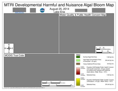 MTRI Developmental Harmful and Nuisance Algal Bloom Map August 25, 2014 Lake Erie www.mtri.org
