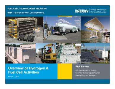 FUEL CELL TECHNOLOGIES PROGRAM HTAC Meeting