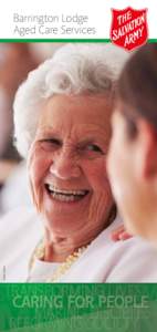 Stock photo  Barrington Lodge Aged Care Services  What Barrington Lodge