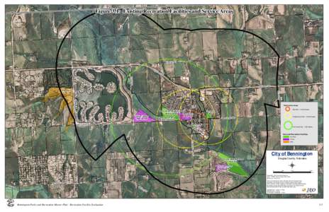 Figure 3.1: Existing Recreation Facilities and Service Areas  PawneeRd hw ay