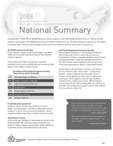 [removed]Domestic Violence Counts The National Census of Domestic Violence Services