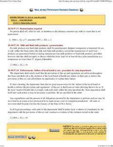 Document View Frame Page  http://lis.njleg.state.nj.us/cgi-bin/om_isapi.dll?clientID=[removed]&Dept... New Jersey Permanent Statutes Database