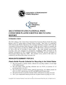 Microsoft Word[removed]UNITED STATES NATIONAL POSTCONSUMER PLASTIC BOTTLE RECYCLING REPORT.doc