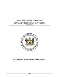 COMPREHENSIVE ECONOMIC DEVELOPMENT STRATEGY (CEDSDELAWARE ECONOMIC DEVELOPMENT OFFICE