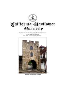 CALIFORNIA MAYFLOWER  1 VOLUME XXXIX, No. 4