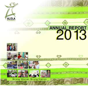 ANNUAL REPORT[removed]Strong Women Strong Nation