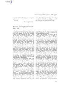 Administration of William J. Clinton, [removed]July 6 international standards in the area of emigration policy. Sincerely,  NOTE: Identical letters were sent to Newt Gingrich, Speaker of the House of Representatives,