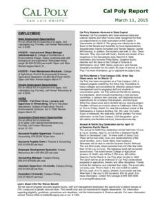 San Luis Obispo /  California / Geography of California / Swanton Pacific Ranch / California State Polytechnic University /  Pomona / California Polytechnic State University /  San Luis Obispo / American Association of State Colleges and Universities / Association of Public and Land-Grant Universities / California Polytechnic State University