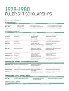 [removed]Fulbright Scholarships American Scholars Graduate Students NAME