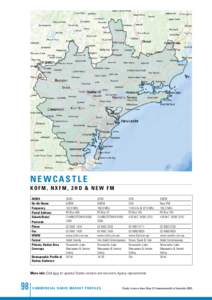 N e wc a s t l e KOFM , N X FM , 2 H D & NE W FM ACMA On-Air Name Frequency Postal Address