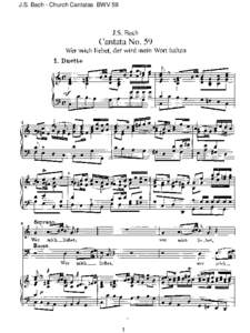 J.S. Bach - Church Cantatas BWV 59  1