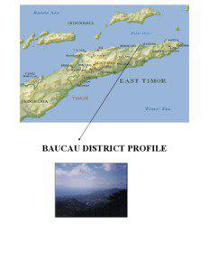 Asia / Geography / Baucau District / Venilale / Quelicai / Vemasse / Baucau / Baguia / Laga / Subdistricts of East Timor / Districts of East Timor / Geography of Asia