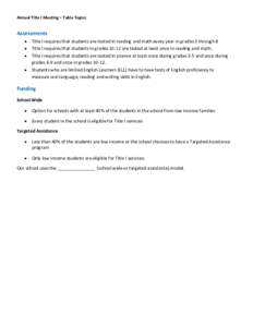 Microsoft Word - Annual Title I Meeting Toolkit-Table Topics.docx