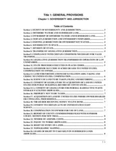 Article One of the United States Constitution / United States Constitution / Eminent domain / Constitution of the Federated States of Micronesia / Oklahoma organic act / Law / Government / Jurisdiction