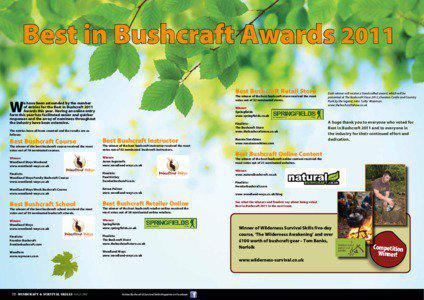 Best in Bushcraft Awards 2011 Best Bushcraft Retail Store