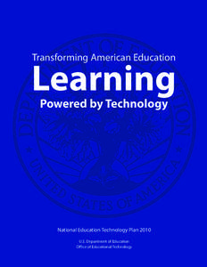 Transforming American Education  Learning Powered by Technology  National Education Technology Plan 2010