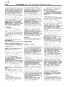 [removed]Federal Register / Vol. 77, No[removed]Thursday, May 10, [removed]Notices In its filing, CME requested that the Commission approve this proposed rule