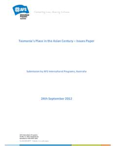 Microsoft Word - Response to Tasmanian Government White Paper RS GC JR CM.doc