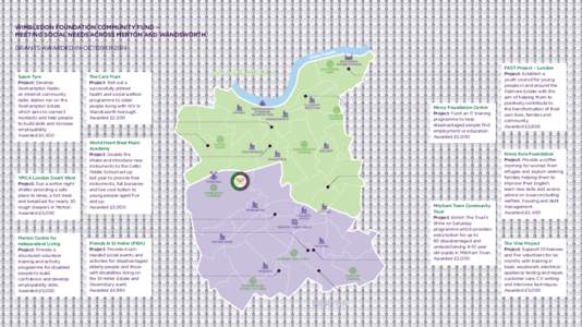 SW postcode area / London Borough of Wandsworth / London Borough of Merton / Mitcham / Tooting / Roehampton / Merton / Wimbledon / Wandsworth / London / Geography of England / Major centres of London