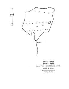 EVANS POND China Twp., Kennebec County U.S.G.S. China Lake, Maine Fishes Smallmouth bass Largemouth bass
