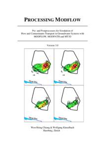 PROCESSING MODFLOW Pre- and Postprocessors for Simulation of Flow and Contaminants Transport in Groundwater Systems with MODFLOW, MODPATH and MT3D  Version 3.0