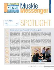 Messenger  IN THIS ISSUE: SPOTLIGHT SPOTLIGHT