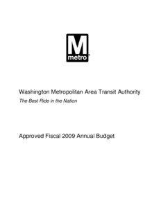 Washington Metropolitan Area Transit Authority The Best Ride in the Nation