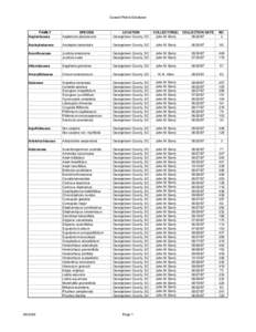 Coastal Plants Database  FAMILY Aspleniaceae  SPECIES