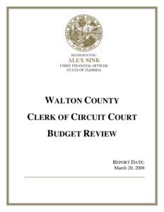 Microsoft Word - Walton County Budget Reportdoc