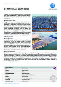 Solar power in Germany / Renewable energy / Solar power / Sinan Solar Power Plant / Solar power by country / Energy / Technology / Conergy