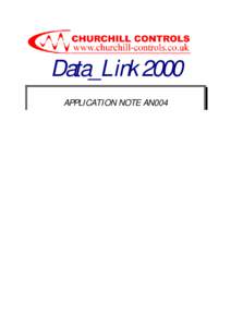 Data_Link 2000 APPLICATION NOTE AN004 Introduction to Radio Communications for Telemetry Summary Radio presents an ideal communications media for many telemetry applications. However, the