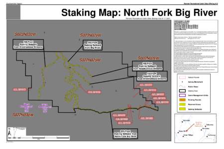 Southcentral Region  Remote Recreational Cabin Sites Offering #10 Staking Map: North Fork Big River Remote Recreational Cabin Sites Staking Area # [removed]