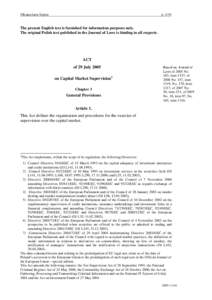 United States securities law / Financial services / European Union / Markets in Financial Instruments Directive / Securities Exchange Act / Financial regulation / Collective investment scheme / Regulation S-K / Financial economics / Investment / Finance