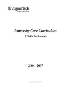 Student Core Curriculum  Guidepmd