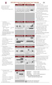 [removed]Holy Cross High School Year Calendar 5035 Route 130 South, Delran, NJ[removed]Su  1 to 8 Research & Writing Workshop