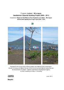 Ministry of the Environment and Natural Resources / Science / Iceland Geosurvey / National Autonomous University of Nicaragua / United Nations University