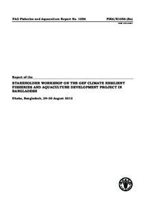 FAO Fisheries and Aquaculture Report No[removed]FIRA/R1056 (En) ISSN[removed]Report of the
