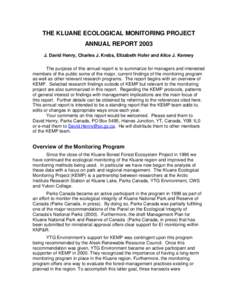 Microsoft Word - KEMP Annual Report 2003 JDHEH 3 Feb_04.doc