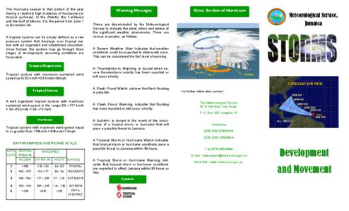 The Hurricane season is that portion of the year having a relatively high incidence of hurricanes (or tropical cyclones). In the Atlantic, the Caribbean and the Gulf of Mexico, it is the period from June 1 to November 30