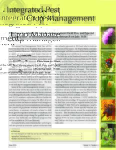 Integrated Pest & Crop Management Plan Now to Attend the MU Pest Management Field Day and Special “Walking Tour” of Resistant Waterhemp Research on July 16th by Kevin Bradley