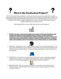 What is the Graduation Project